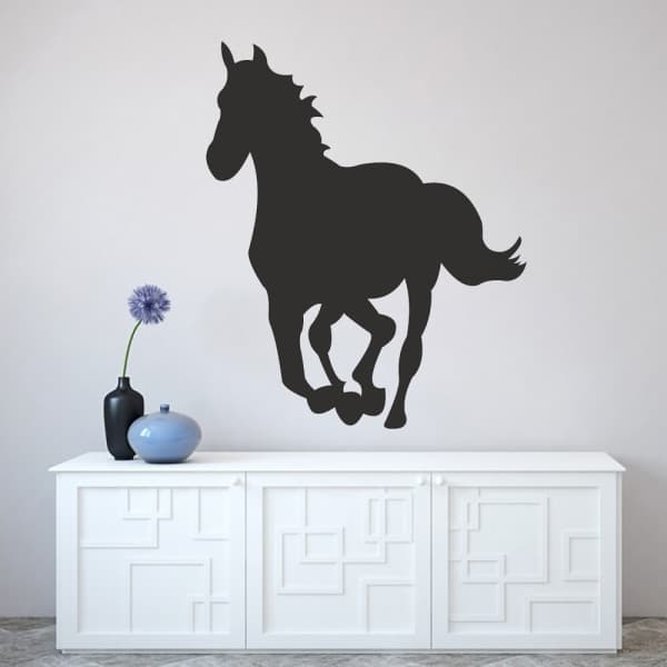 Springende hest vinyl veggdekor