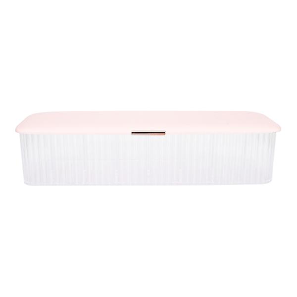 Kabelopbevaringsboks Multi-gitter Datakabel Organizer Opladningskabel Opbevaringsboks Til Hjem Pink 28.6x9.9cm Pink 28.6x9.9cm