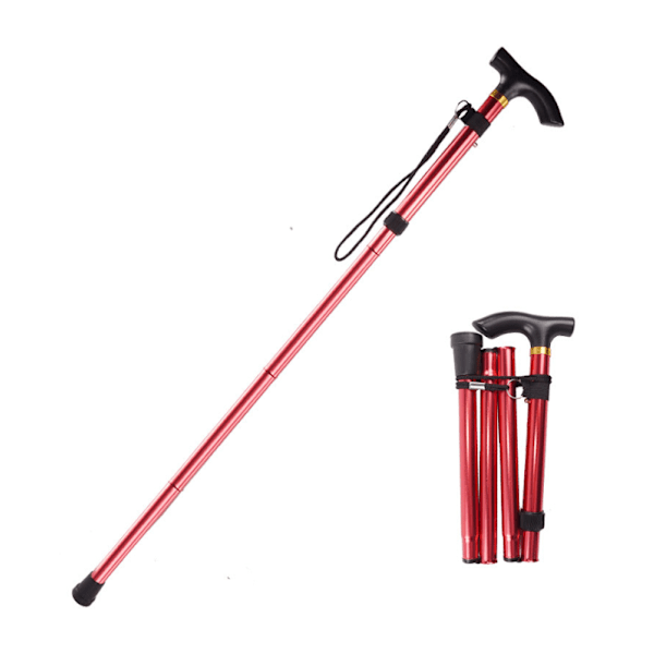 Rød foldbar stok