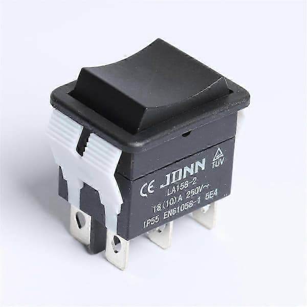 JDNN LA158-2 10A 250V Double-Reset Waterproof Electrical Control Switch [DB]