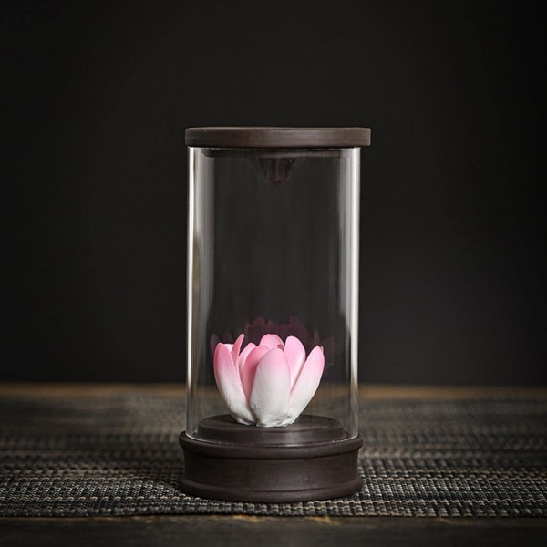 Creative Backflow Røgelsebrænder Vindtæt Lotus-figur til hjemmekontorbord