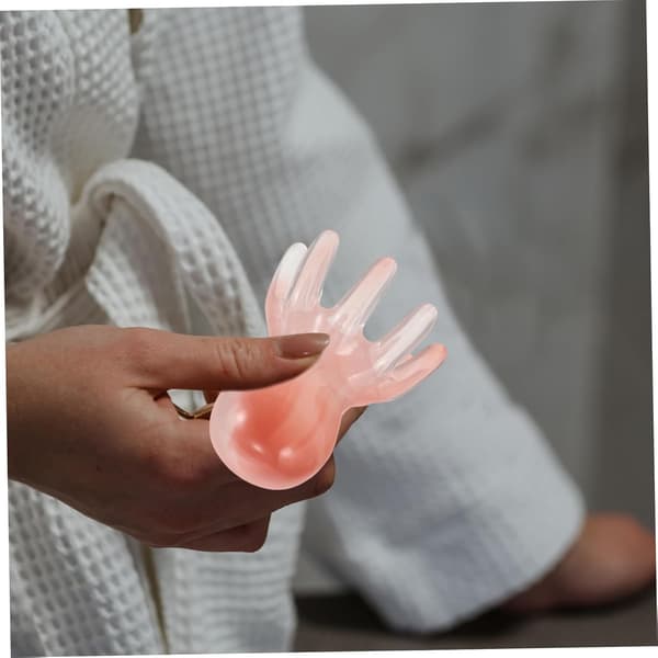 Octopus Claw Head Scalp Massager 2pcs Manual Scalp Massage Comb Pink Meridian Scraping Tool