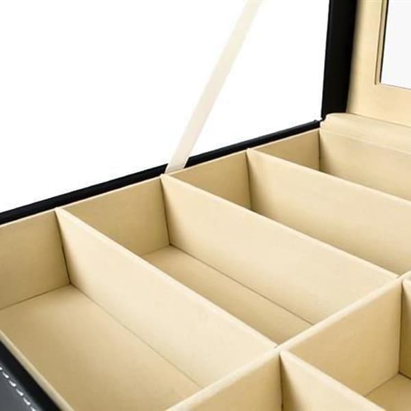Eyeglass Box 8 Compartments / Eyeglass Storage - Eyeglass Storage Svart black