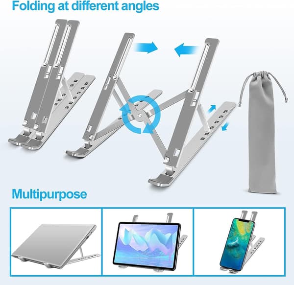 Laptopstativ, Justerbart Laptopstativ, Laptopstativ i Aluminiumlegering