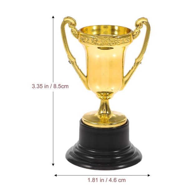 10 stk Halloween Ballonger Vinnertrofeer Premier Trophy Dundee Award Trofé Priser Leke Trofé Festdekorasjon Gull 4.6 * 4.6 * 8.5cm Golden 4.6*4.6*8.5cm