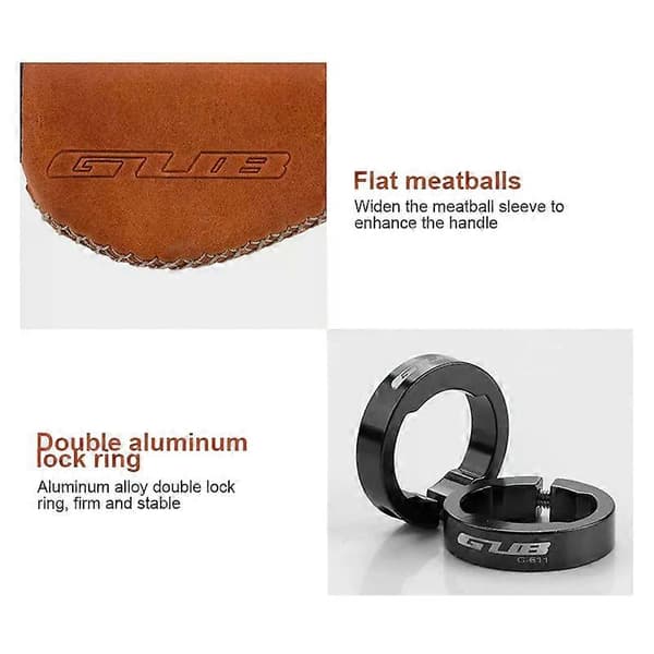 Gub G-611 Stylish Enhanced Control Durable Leather Easy Installation Comfortable Grip Comfortable Bicycle Accessories Non-slip