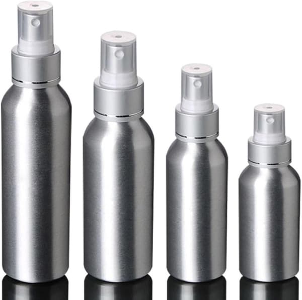 Sprayflaske 120ml aluminiumslegering 2 stk bærbar for reisebruk