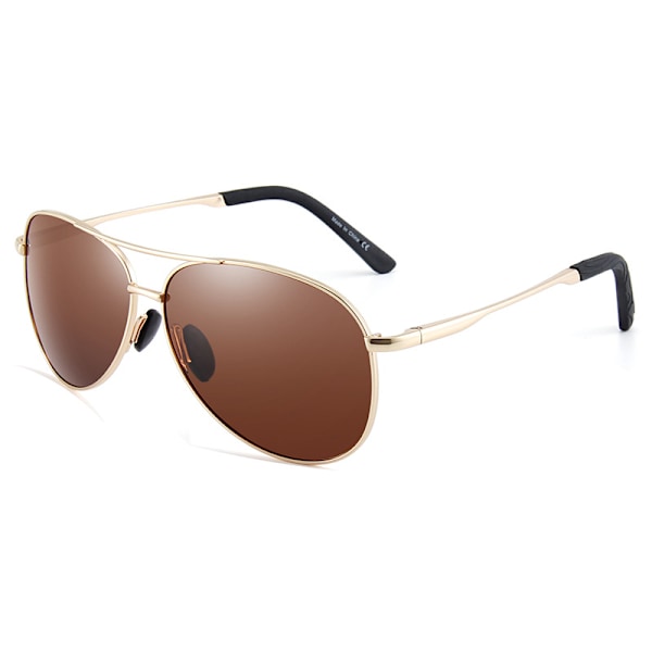 Polariserede Pilot Solbriller Unisex UV400 Beskyttelse Sorte Solbriller Unisex Klassisk Vintage Stil Ultralette Briller 1 stk