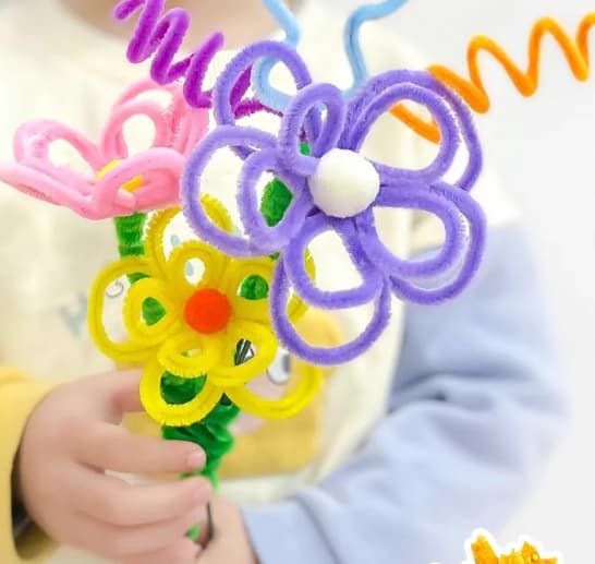 Hyacintsæt: Ultrafine farvede snoede pinde, DIY-sæt til kunst og håndværk