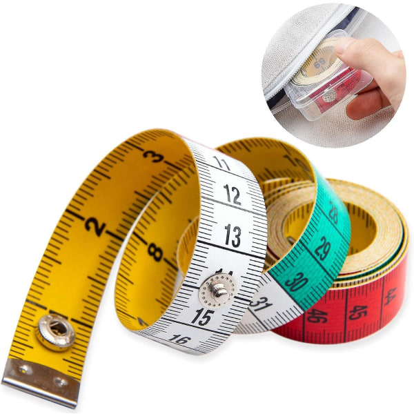 Tape Measure Measuring Tape  Craft Measurements,60-inch/150-cm Soft Multicolor Tape Measure Body Measuring Tape