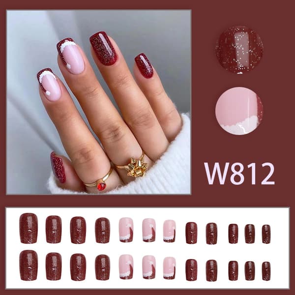 Christmas Hat Red Christmas Atmosphere Reusable Portable Nails
