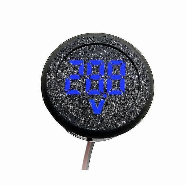 Nytt digitalt voltmeter LED voltmeter måleinstrument rundt voltmeter 4v-100v start DC digitalt display voltmeter