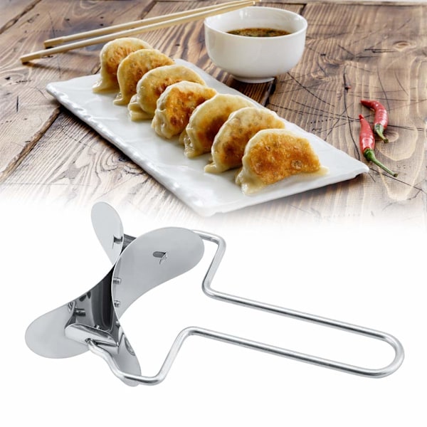 Degvals i rostfritt stål för dumplings, degvals för ravioli, degvals för dumplings, köksredskap