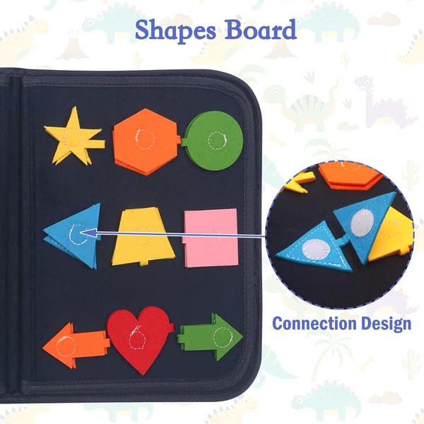 Busy Board för småbarn 4 lager, Aktivitetsbräda Sensorisk bräda, Montessori Leksaker Baby