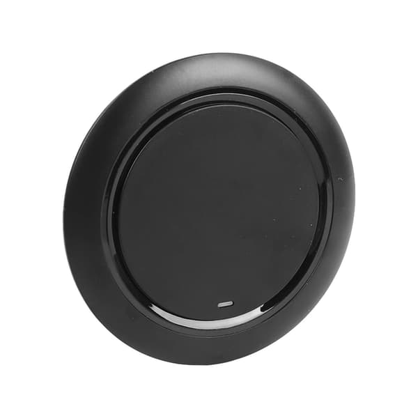 15W Wireless Charger Portable Desktop Round Fast Charging Pad for Wireless Charging Mobile Phone Black