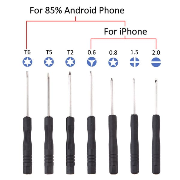 5/8/9/11PCS Mobile Phone Repair Tool Kit Disassemble Hand Tools 9PCS 9PCS 9PCS 9PCS