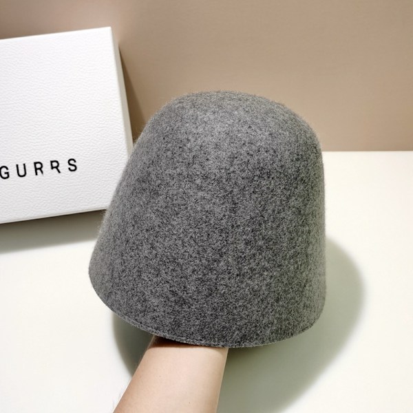 Grå hattar för män kvinnor Bucket hattar Vandring Fiske Utomhus Sommar Skydd Hatt safari hatt M（56-58cm）