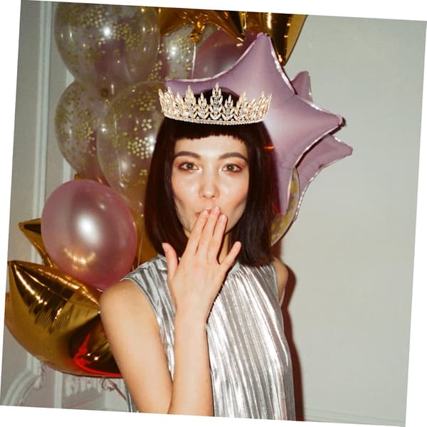 Rhinestone Krone Brudehodeplagg Tiara Bryllupskrone Brudetiara Bryllupsbrud