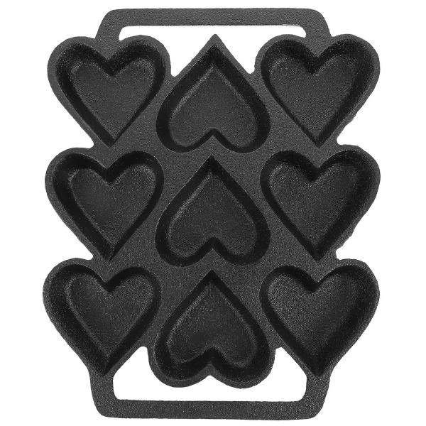 Ovn-stegepande Hjerte Chokoladeforme Takoyaki Maker Cupcake Pan Hjerteformet Kage Sort 24X19.5X2CM Black 24X19.5X2CM