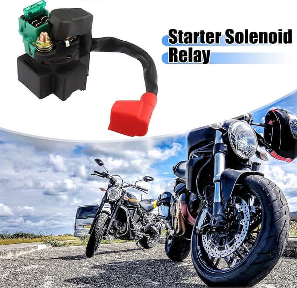 Starterrelæ Solenoid Erstatning til Motorcykel 4 Stifter
