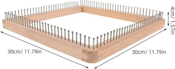 Square Wooden Knitting Loom for DIY Crafts, Suitable Knitting Loom Tool for Beginners