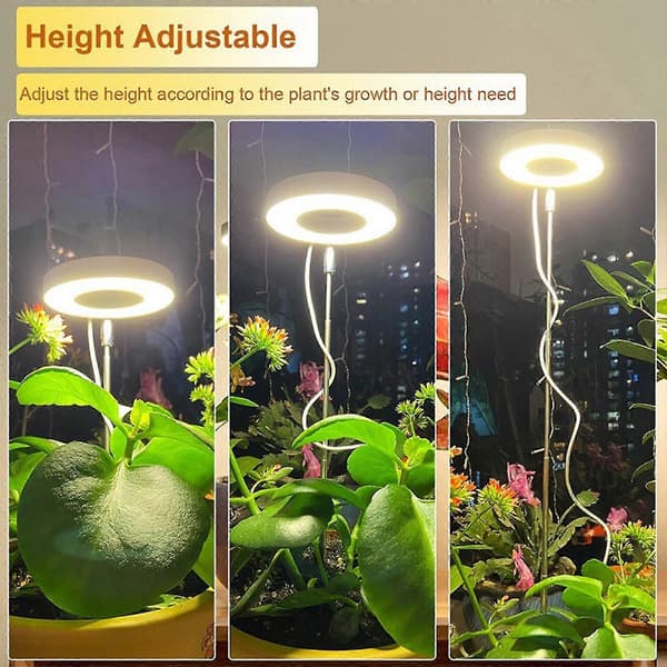USB-lading, Full Light Vekstlampe med Justerbar Lysstyrke, LED Vekstlys