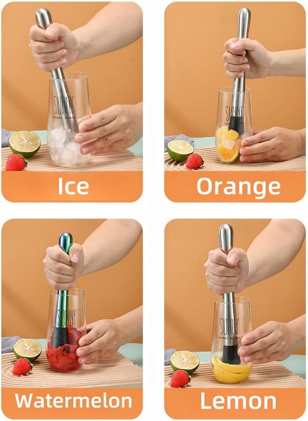 750 ML Cocktailmixsæt i rustfrit stål, 7-delt barværktøjssæt til jul, årsdag