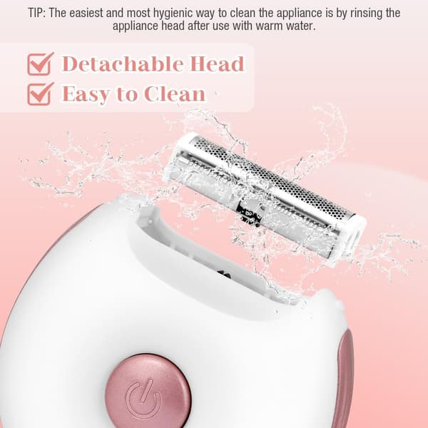 Epilator - elektrisk epilator, genopladelig, let og kompakt, til arme og ben, underarme
