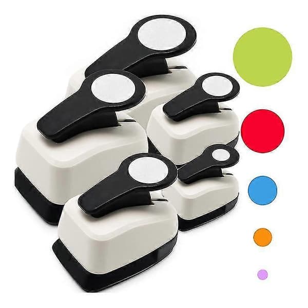 Circle Punch, Circle Hole Punch, Circle Punches for Paper Crafts, Circle Paper Punch, 5 Pcs in Different Sizes