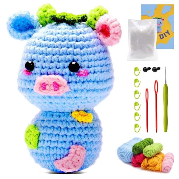 Crochet Kit for Beginners Crocheted Stuffed Animal Set 09 09 09