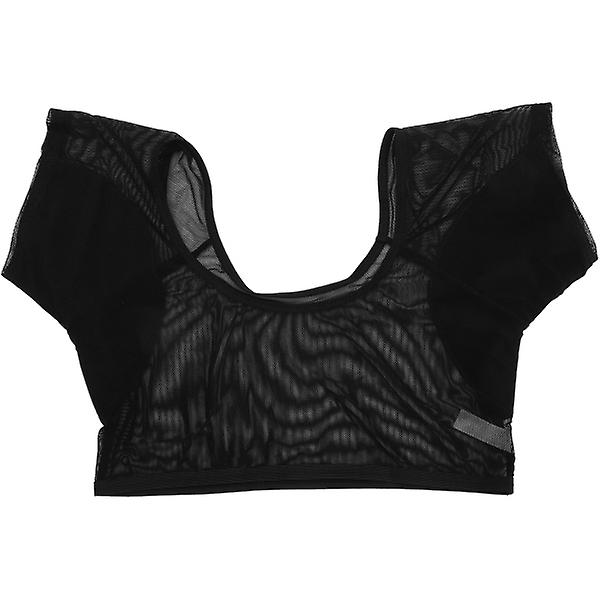 Underwear Vest Underarm Sweat Protector Svettsäker Skjorta För Kvinna Flickor Dam Svart 41x29.5cm Black 41x29.5cm