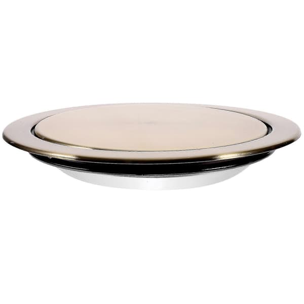 Built-in Type Trash Can Flip Cover Stainless Steel Waste Bin Swing Flap Lid Garbage Chute Lid