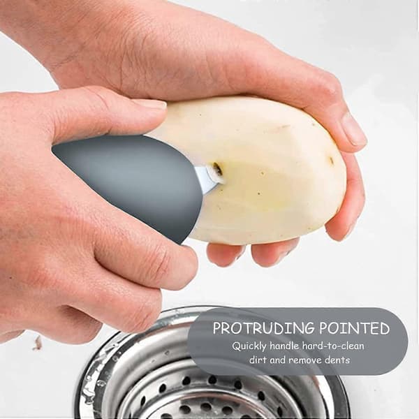2 Pieces Fruit and Vegetable Brush, Vegetable Brush, Potato Brush, Fruit Brush, Mushroom Brush, Kitchen Brush, Suitable