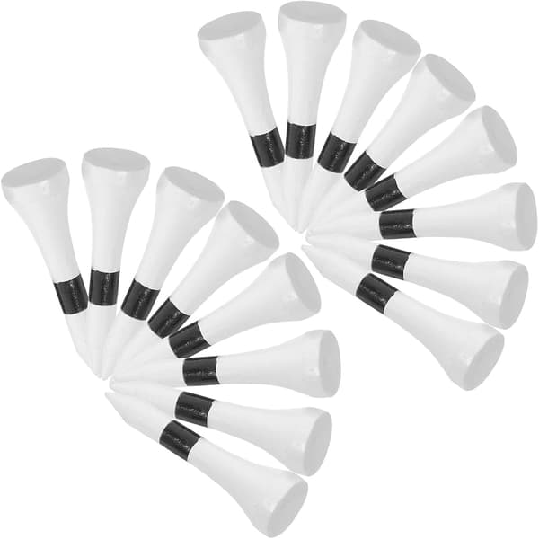 20 stk 38 mm golfpegger i lønnetre med golfballholder Lettvekt