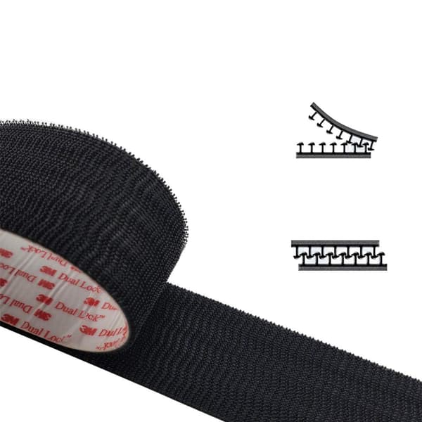 3M Självhäftande 3550 Dual Lock Extra Stark Flexibel Snäppfäste