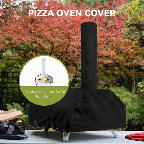 Pizzovnsdeksel, pizzagrilldeksel egnet for karu16 utendørs p