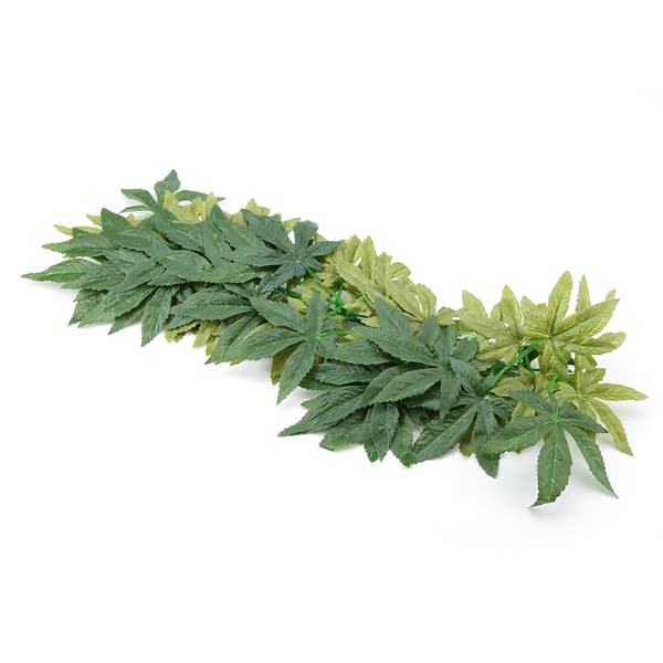 Kunstig grøn plante til akvarium eller krybdyrterrarium 50 cm
