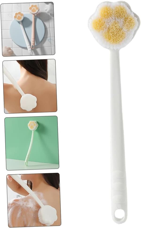 Long Handle Shower Brush Back Scrubber for Shower Exfoliating Bath Scrubber Men Women