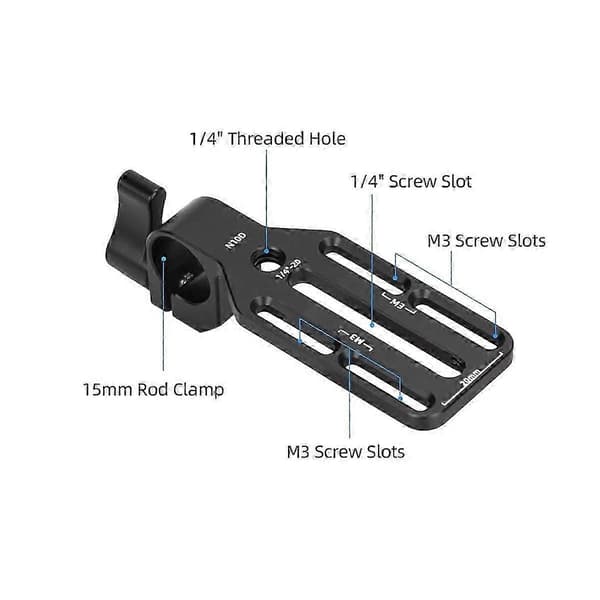 15 mm stangklemmeadapter med monteringsplate for DJI Focus Pro LiDAR