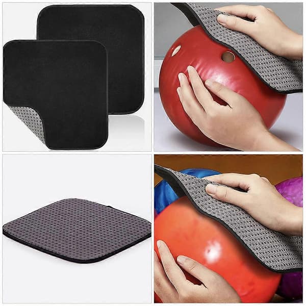Bowling Cleaning Cloth Microfiber Bowling Ball Polishing Cloth Square Shape 20x20cm For Professionals 1-pack
