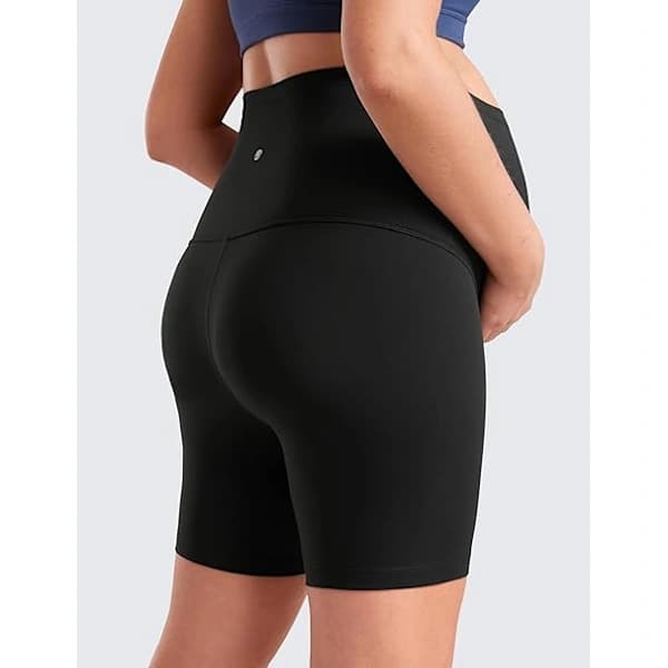 Yogashorts til gravide kvinder - Træningsshorts til maven - Issilke, behagelige og meget elastiske L