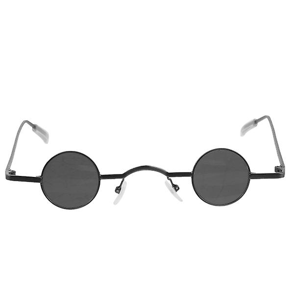 Circle Glasses Men Round Glasses Gothic Sunglasses Gothic Shades Small Round Frame Sunglassesblack15*13*2cm