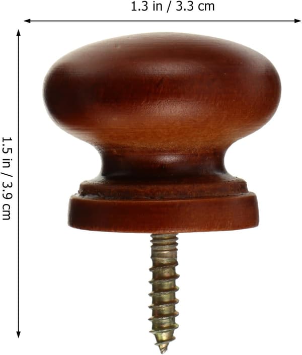 Self-tapping handle for wooden cabinet doors 8 pcs round pull knobs for kitchen and wardrobe furniture