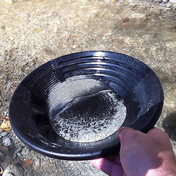 Musta muovi kullanhuuhdonta-astia, kullanmurukaivuuastia, alluviaalisen kullan louhinnan kaivuuvirtausvälineet manuaaliseen kullanhuuhdontaan kullanhuuhdonta-astia tehdas