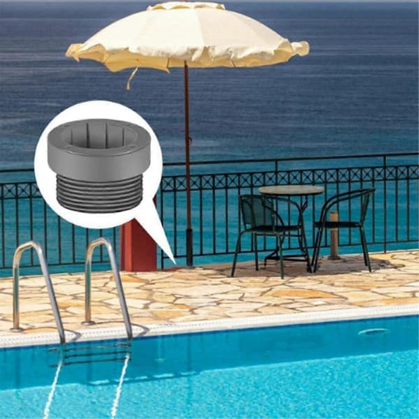 4 stk. Pool Parasol Stabilisator Adapter Gevind Adapter Bøsninger Pool Parasol Stabil Adapter Parasol