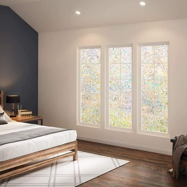 60*300CM Rainbow Effect Electrostatic Window Film Privacy Decoration
