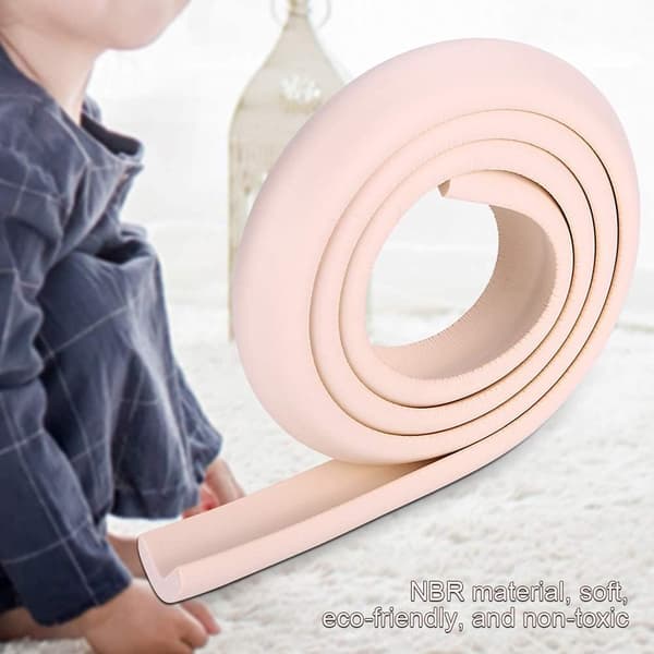 2M Babysäkra Kant- och Hörnskydd, Möbelsäkerhetskudde, Eldstadsstötfångare (rosa*2)