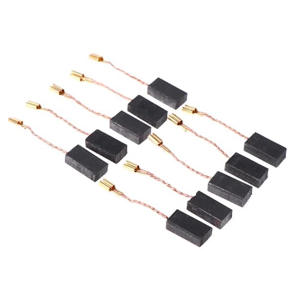 Angle Grinder Carbon Brushes Replacement Kit with Copper Wire Spring for 6 100 and 03 100 Grinders Black 5 x 8 x 16 mm 10-pack One Size One Size