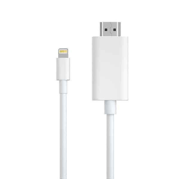 4m Lightning til HDMI-kabel 2K HD Digital AV-adapter Synkroniseringsskærmstik til iPhone til TV-projektor