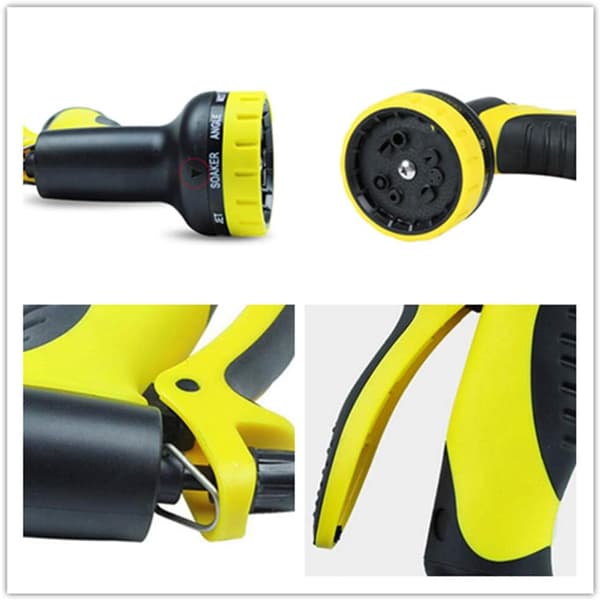 Hose Connector Set, Including Multi Spray Nozzle Watering Gun, Hose End Quick and Water Stop Connector, Threaded Tap Adapter